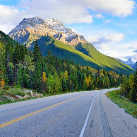 Looking at a beautiful highway in mountains knowing you are covered with an extended warranty